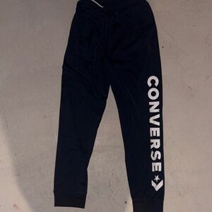 Converse Black Joggers with White Logo